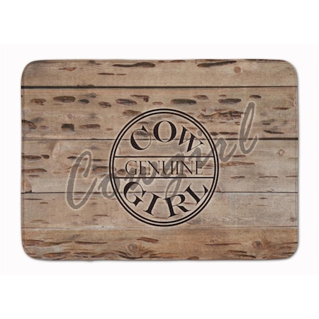 Carolines Treasures Genuine Cow Girl Branded Machine Washable Memory Foam Mat SB3056RUG